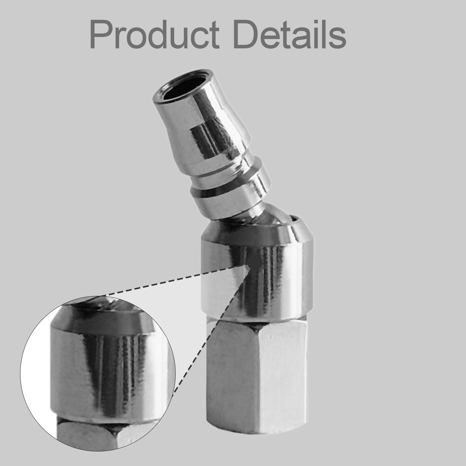 Swivel Air Hose Fitting Quick Connect 1/4 - Raccord de tuyau d'air en métal