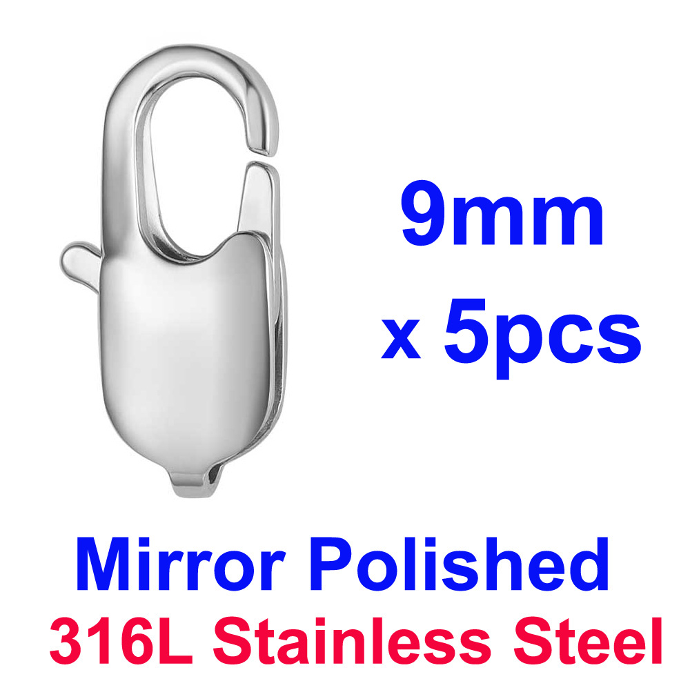 Lot de 5 fermoirs mousquetons  - 18 Gauge Brad Nails Stainless Steel avis et prix