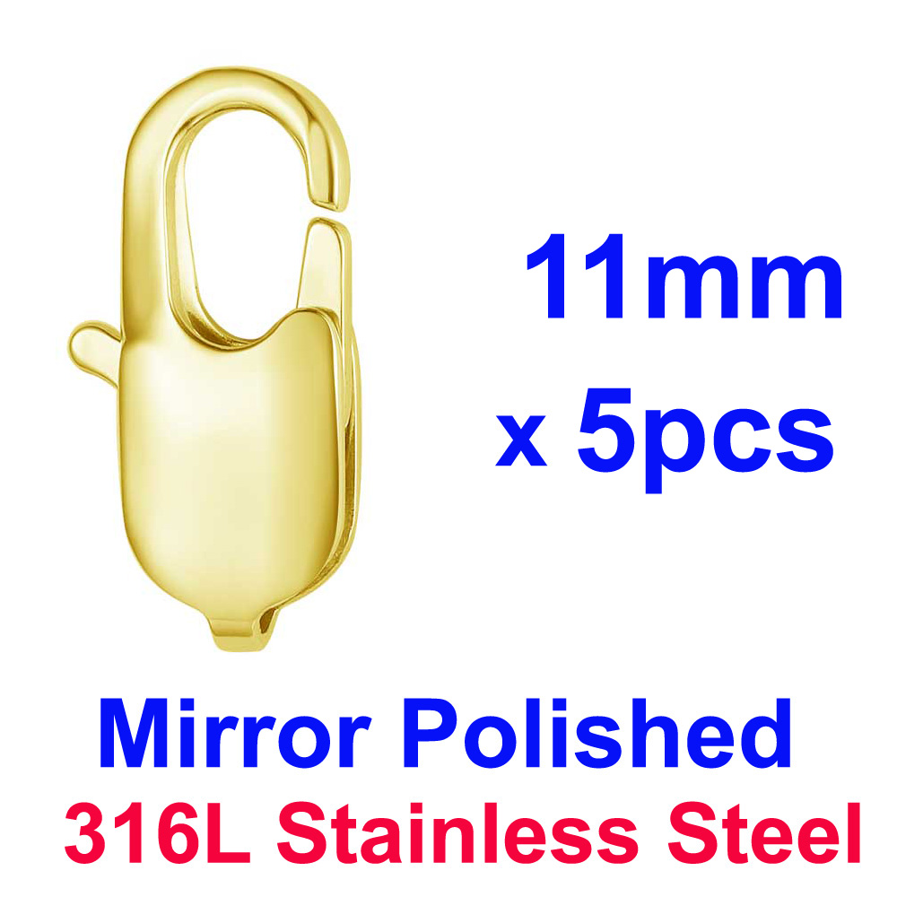 Lot de 5 fermoirs mousquetons  - 18 Gauge Brad Nails Stainless Steel avis et prix